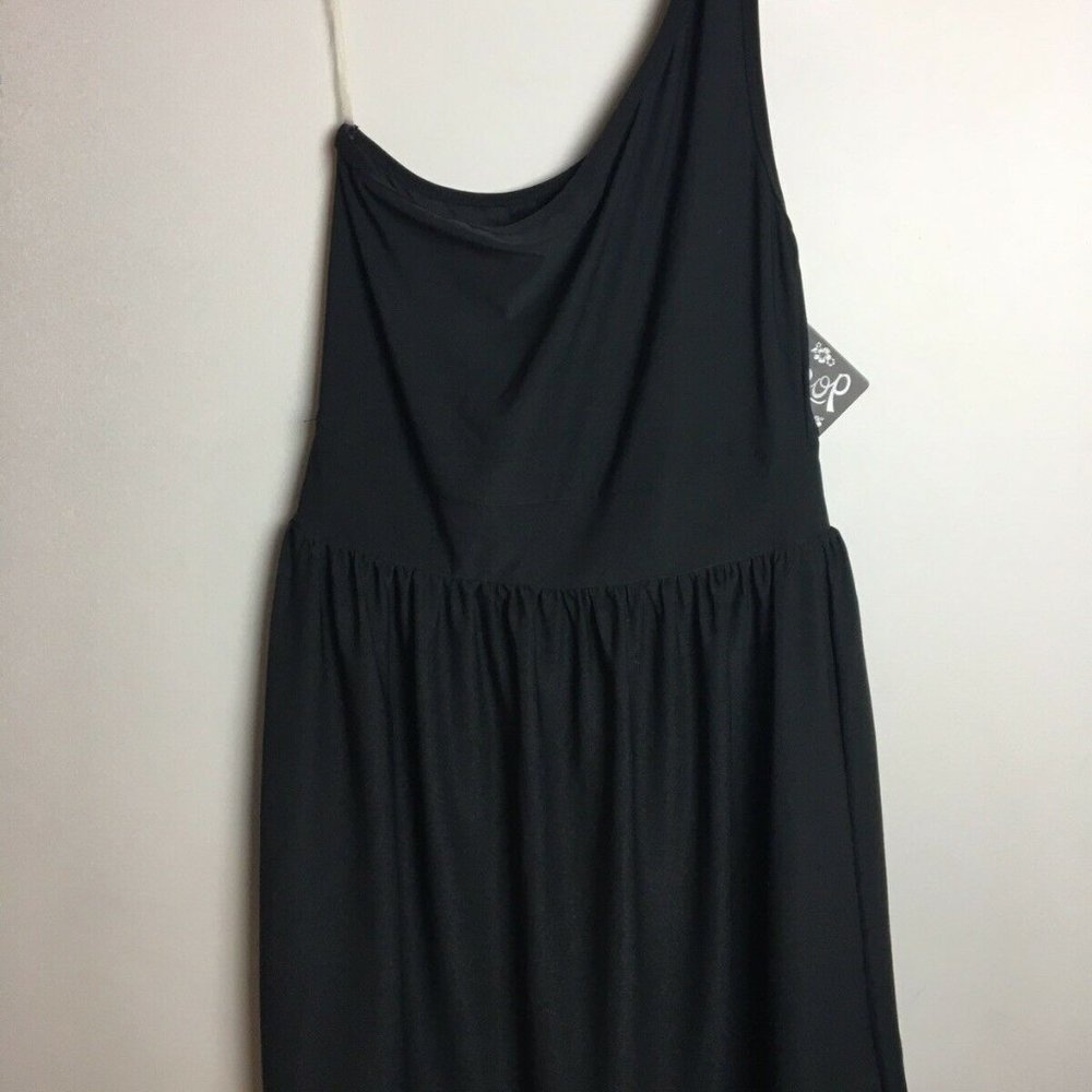 NWT BeBop Womens Medium Black Dress, One Shoulder